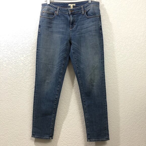 Eileen Fisher Organic Cotton Denim Jeans - Picture 1 of 7